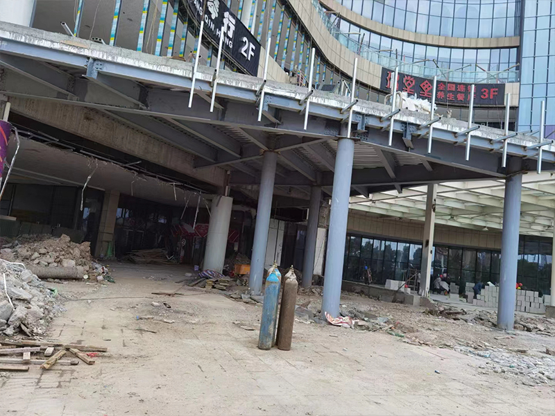 荆州百晟广场改造加固、钢结构工程